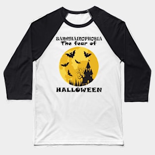 Fear Halloween Baseball T-Shirt